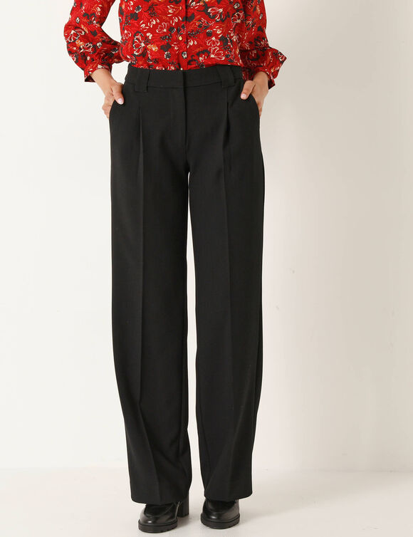 Pantalon large, fluide (noir) Pantalon large, fluide (noir)